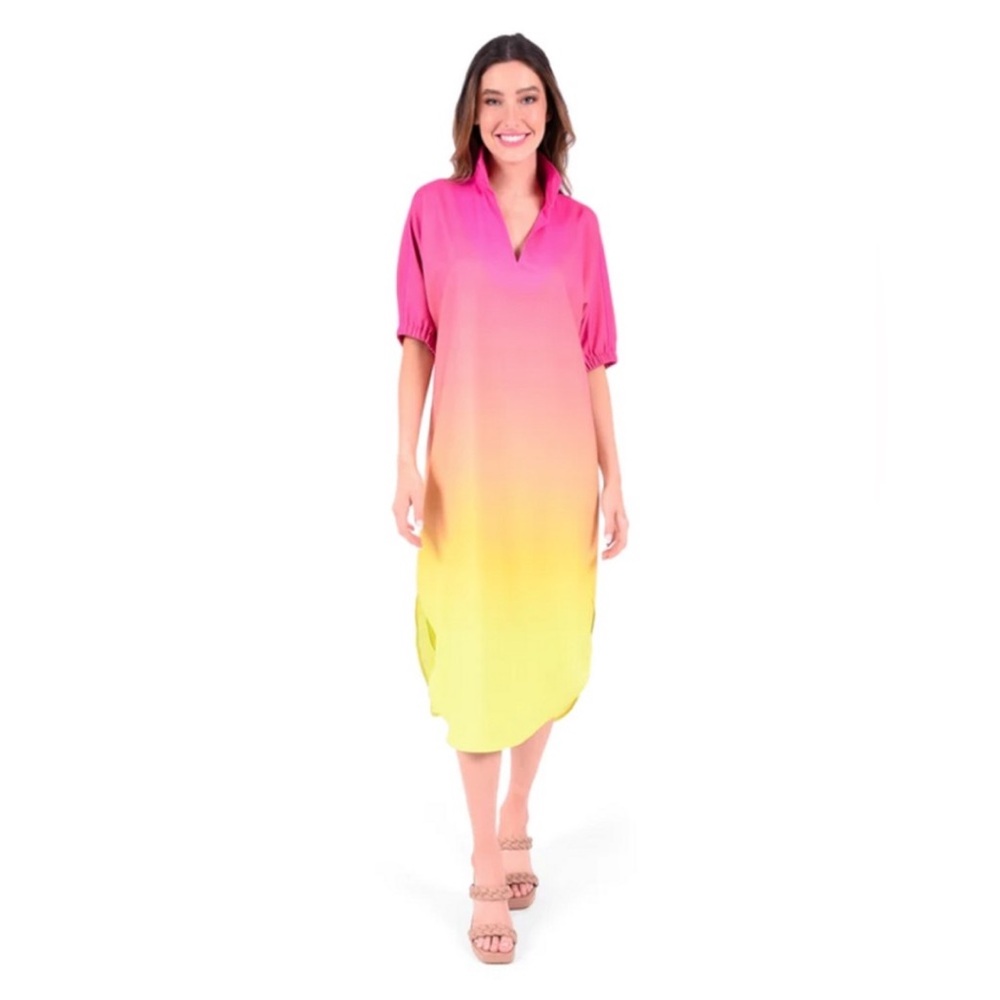 Emily McCarthy Poppy Caftan in Sunset